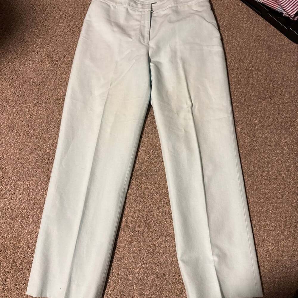 Ann Taylor Pants Size 6 Light Blue Straight Leg Trousers
